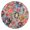 194, variant on Floral Elastic Fit Round Tablecloth with Water-Resistant Surface, Polyester Fabric for Indoor or Patio Use, Fits 44-52 Inch Dining Tables