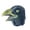 Black, variant on Leeye Realistic Eagle Latex Mask, Lifelike Hawk Bird of Prey Full Head Mask for Halloween Cosplay Party, Black, 9.84x9.45in