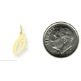 thumbnail image 2 of 14K Yellow Gold Small Script Initial Letter O Charm, 2 of 5