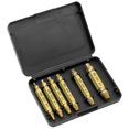 thumbnail image 2 of 6 Piece Broken Screw Extractor Set Left Hand Drill Bit For Removing Damaged Stripped Screws (04# Size Range), 2 of 7