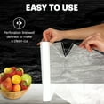 thumbnail image 4 of 11" x 14" Plastic Produce Bag on a Roll, Food Safe 0.5 Mils HDPE Flat Bags, Clear, 500 Count, 4 of 6
