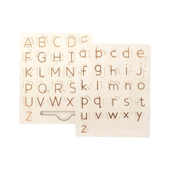 TIMIFIS Puzzle Ball Wood for Practicing Letters Double-Sided Alphabet Drawing Tools, Learning to Write The Alphabet Educational Toys Gifts Handwriting Aids