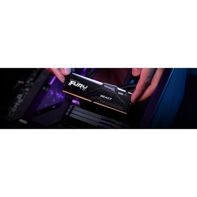 DDR5 Kingston Fury Beast Black RGB - 16 Go (2 x 8 Go) 5600 MHz