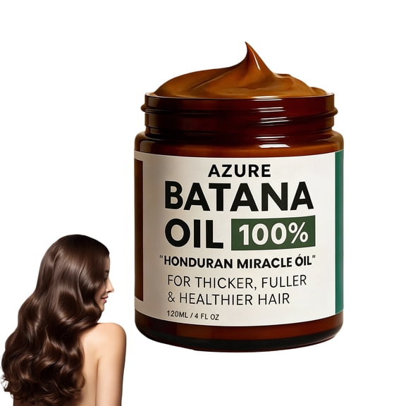 AZURE Batana Oil for Hair Care Natural Unrefined Batana Oil Hair Treatment for Dry Hair Scalp Moisture Support Hair Nourishing Oil for Smooth Soft Shiny Hair All Hair Types (1PC)