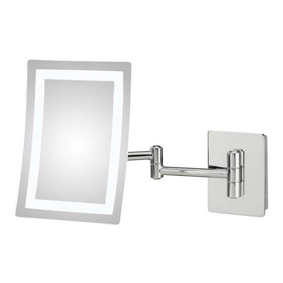 Single-sided LED Rectangular Wall Mirror - Hardwired