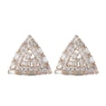 thumbnail image 2 of Pendientes Fiudx de circonita con incrustaciones de cobre geométricos femeninos, 2 of 4