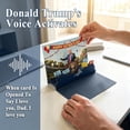 thumbnail image 4 of Fathers Day Talking Pop Up Card with Light & Sound - Plays Real Voice, Funny 3D Pop Up Greeting Card, Presidential Podium Scene, Funny Fathers Day Surprise for Dad(blue 2pcs)Q, 4 of 6