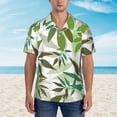 thumbnail image 4 of Flower Wallpaper Hawaiian Shirts For Men, Summer Short-Sleeve Relaxed-Fit Button-Down Shirts Small, 4 of 9