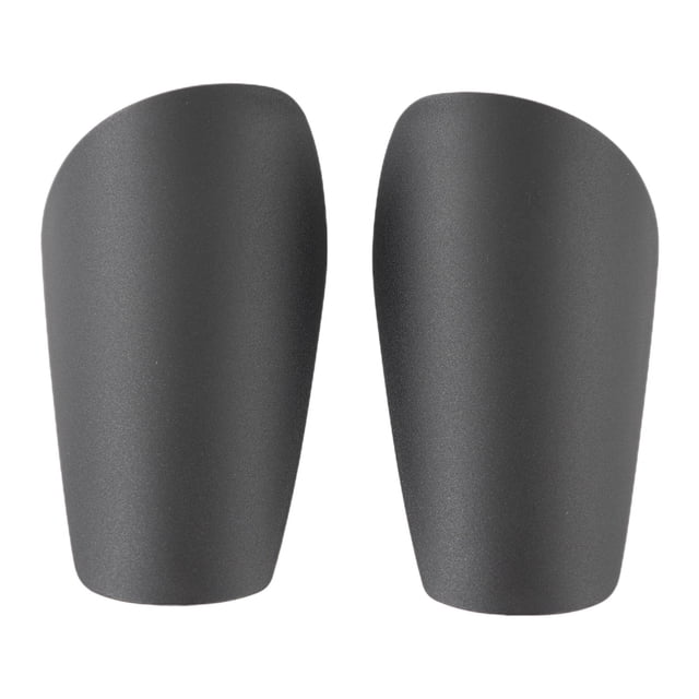2 uds espinilleras de fútbol protección de piernas soporte de pantorrilla almohadillas protectoras portátiles espinilleras Protector para niños niñas Negro 8cmx5cm