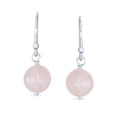 thumbnail image 2 of Bling Jewelry Womens Simple Gemstone 8MM Bead Drop Ball Earrings Sterling Silver Birthstones Colors, 2 of 6