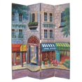 thumbnail image 1 of Wayborn Hand Painted The Alley Room Divider, 1 of 1