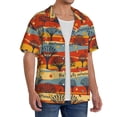 thumbnail image 2 of Naloa Vibrant Autumn Forest Hues Men's Loose Fit Cuban Collar Short-Sleeve Shirt, Hawaiian Shirts, Mens Shirts Casual for Everyday Wear Outings-Large, 2 of 5