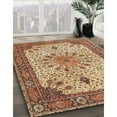 thumbnail image 2 of Ahgly Company Indoor Square Traditional Brown Red Persian Area Rugs, 6' Square, 2 of 6