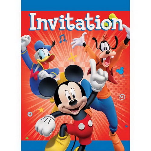 Unique 30384120 Disney Mickey Mouse & The Roadster Racers Party Invitations