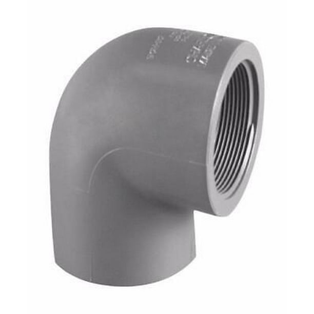 2Pc Charlotte Pipe Schedule 80 3/4 in. Socket X 3/4 in. D FPT PVC 90