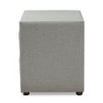thumbnail image 5 of Baxton Studio Lepine Modern and Contemporary Gray Fabric Upholstered 2-Drawer Wood Nightstand, 5 of 8