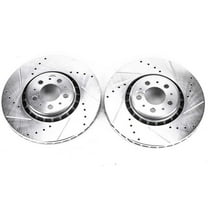 Power Stop EBR894XPR Evolution Drilled & Slotted Rotors -Front Fits 2008 Volvo XC90