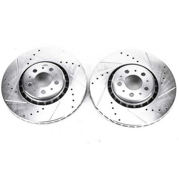 Power Stop EBR894XPR Evolution Drilled & Slotted Rotors -Front Fits 2008 Volvo XC90