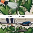 thumbnail image 4 of St Patrick's Day Outdoor Rug 3x5 Ft, Non Slip Washable Area Rug, Green Lucky Shamrock Love Spring Beige Patio Rugs Carpet Runner, Large Floor Mat for Indoor/Outdoor Deck Porch Camping, 4 of 8