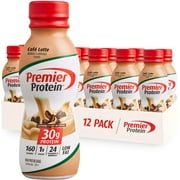 Premier Protein Shake, Caf Latte, 30g Protein, 1g Sugar, 24 Vitamins & Minerals, Nutrients to Support Immune Health 11.5 fl oz, 12 Pack