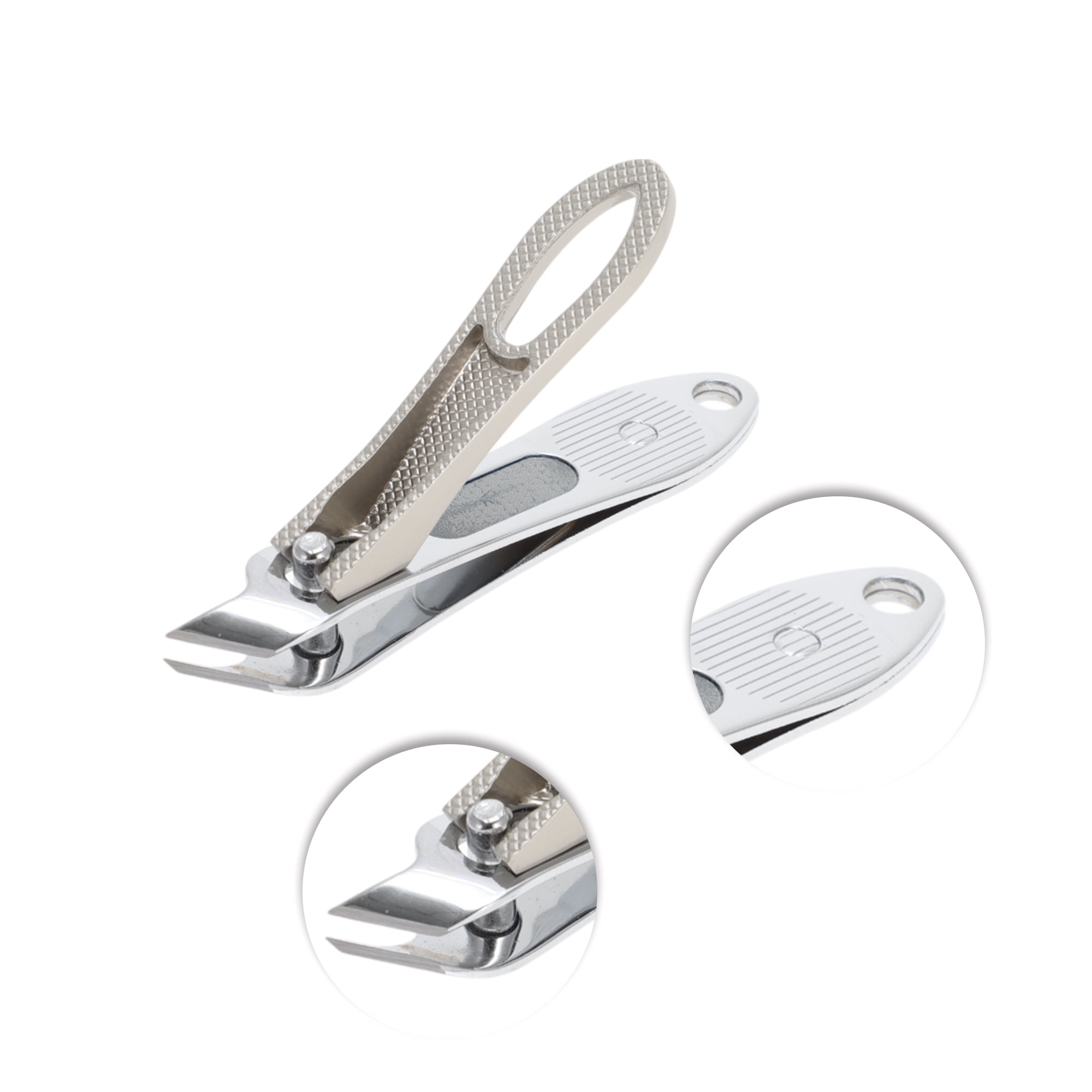 Unique Bargains 3pcs Portable Nail Clippers Set with Ergonomic Design 3.15"