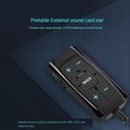 thumbnail image 5 of Tarjeta de sonido USB externa, adaptador de audio 3D de 7,1 canales, auriculares para juegos de 3,5mm, reemplazo de auriculares para, 5 of 5