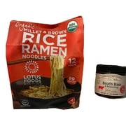 Lotus Gluten Ramen Noodles And Orrington Farms Gluten Broth, Bundled With Lang's Recipe Card, Gluten Noodles, Gluten Rice Noodles, Lotus Noodles, GF Ramen Noodles, Makes 24 Fi