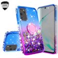 thumbnail image 2 of Samsung Galaxy A51 5G Case Ring Stand Glitter Liquid Quicksand Sparkle Shiny Bling Girls Cute Shock Proof Case - Purple/Blue, 2 of 5