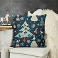 thumbnail image 2 of YINGXI Christmas Throw Pillow Covers Pillow Cases Winter Holiday Decorative Cushion Cases for Sofa Living Room 12x12in, 2 of 5