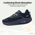 thumbnail image 6 of FefiYo Women's Wide Toe Box Orthotic Walking Shoes Arch Support Plantar Fasciitis Blackgrey US 6, 6 of 7
