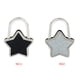 thumbnail image 5 of Qarigey Ganchos para llaves brillantes con forma de estrella de nuevo diseño, bolsa lateral de de Metal, gancho colgante de aleación, Ropa, zapatos y accesorios Miscelánea blanco brillante, 5 of 6