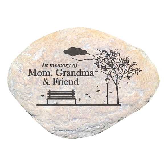 GiftsForYouNow In Memory of Mom, Grandma & Friend Memorial Garden Stone