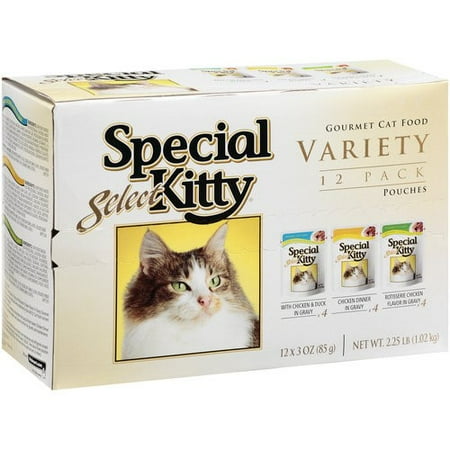Special Kitty Select Gourmet Wet Cat Food Variety Pack- (12) 3-oz Pouches