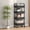 4 Tary, variant on Slim Rolling Storage Cart 2 Tier Bathroom Organizer Cart Mobile Shelving Unit Slide Out Utility Cart for Kitchen, Bthroom, Makeup, Craft, Laundry Narrow Places, Black