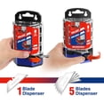 thumbnail image 3 of Cuchillas multiusos WORKPRO, paquete de 100 con dispensador, acero SK5, 3 of 7