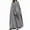 Gray, variant on Dezsed Hooded Cloak Unisex Women Autumn Fashion Solid Gothic Hooded Open Front Poncho Cape Coat Outwear Jacket Cloak Split Fork Woolen Coat Black L