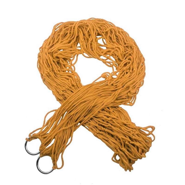 Hamacas Portátiles Para Acampar Al Aire Libre, Cómodas Hamacas Colgantes De Cuerda De Malla De Nailon, Hamacas Colgantes Para Columpio De Jardín Para Acampar Al Aire Libre Yuarrent HA023205-00