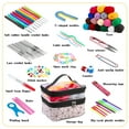 thumbnail image 3 of UzecPk Crochet Kit Beginners Crochet Hook Set with Crochet Yarn, 105 Pcs Portable Crochet Set with Ergonomic Crochet Hooks, Small Crochet Hooks, Travel Crochet Hook Case Full Knitting Crochet Supplies, 3 of 7