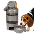 thumbnail image 1 of Botella de agua Turchongeco Outdoor Dog 1,5 L a prueba de fugas, gris, 1 of 7