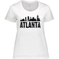 thumbnail image 3 of Inktastic Atlanta Skyline Grunge Women's Plus Size T-Shirt, 3 of 5