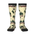 thumbnail image 1 of Fotbe Camping Caravan 1 Calcetas Divertidas Estampadas para Hombre y Mujer, Calcetas de Algodón hasta la Rodilla para Caminar, Correr, Enfermería y Embarazo, 1 of 6