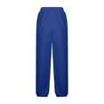 thumbnail image 6 of Boys Girls Fuzzy Fleece Pajama Pants Elastic Waist Wide Leg Baggy Sweatpants Kids Winter Warm Trouser New Toddler Sweatpants Girls Blue 5 Years, 6 of 9