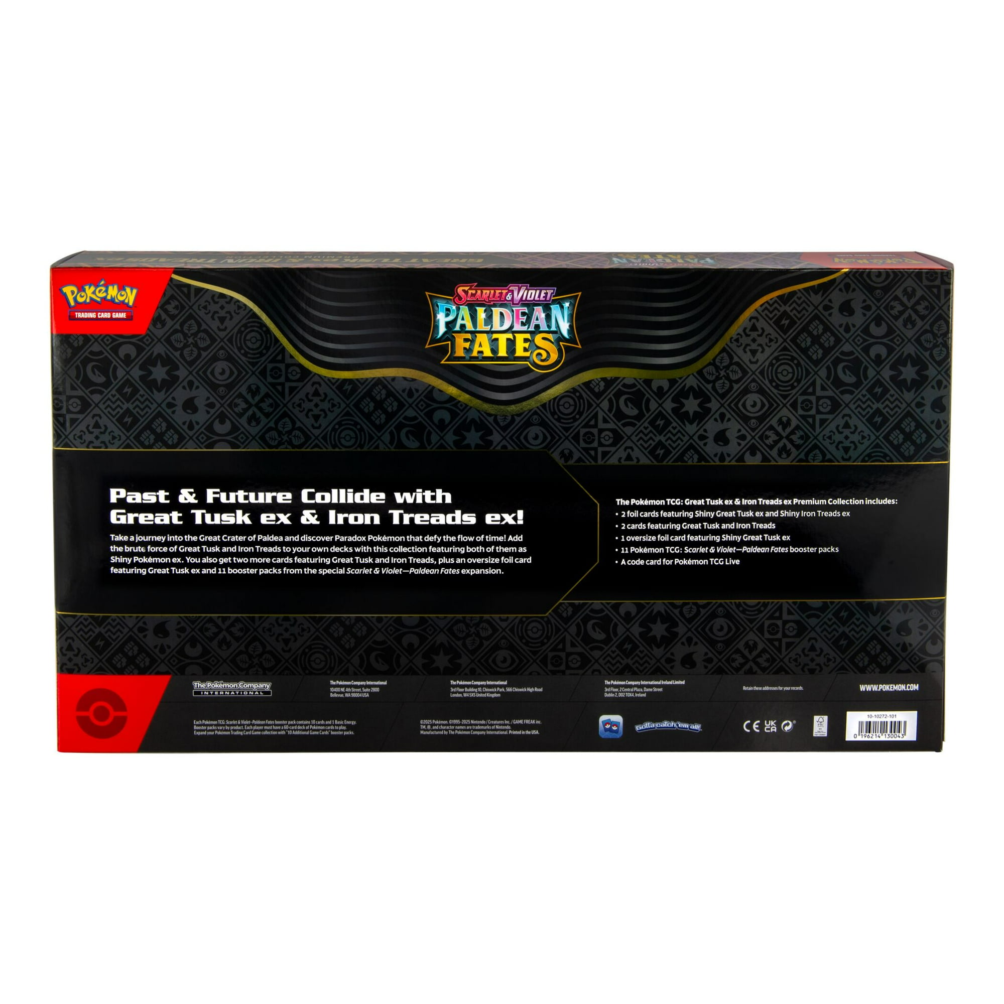 Pokemon TCG: Paldean Fates Great Tusk ex & Iron Threads ex Premium