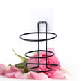 thumbnail image 4 of Soporte para secador de pelo de pared, soporte para secador de pelo, accesorios de baño (negro), 4 of 7