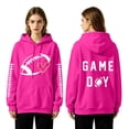 thumbnail image 5 of LIZUOJUN Football Sweatshirt for Women Oversized Hooded Pullover with Pockets Soft Cotton Blend Casual Game Day Outfits for Women Fall Winter L, 5 of 9