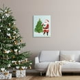 thumbnail image 2 of Snowy Santa Claus Tree Scenery Holiday Graphic Art Gallery Wrapped Canvas Print Wall Art, 2 of 7