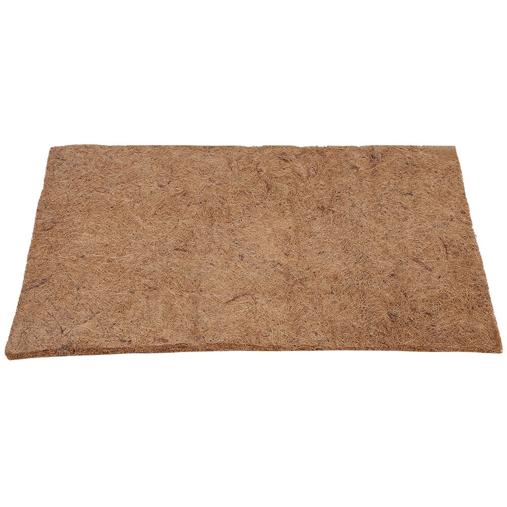 Riousery Reptile Coconut Fibre Carpet Bottom Mat Lizards Terrarium Cage Landscaping Floor Pad Large 15.75 Inches / 40 cm Washable Cut to Size Substrate for Geckos Snakes Turtles Brown