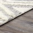 thumbnail image 5 of Hauteloom Boncarbo Wool Living Room, Bedroom Area Rug - Bohemian, Transitional - High Pile - Dark Red, Cream - 2' x 3', 5 of 10