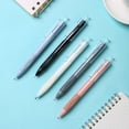thumbnail image 4 of Lksixu 5 Pcs Retractable Ballpoint Pen, 0.5mm Fine Point Black Ink Rolling Ball Pens with Comfort Grip, Smooth Writing and Quick-Dry Gel Pen Office Supplies for Writing Signing and Drawing, 4 of 9