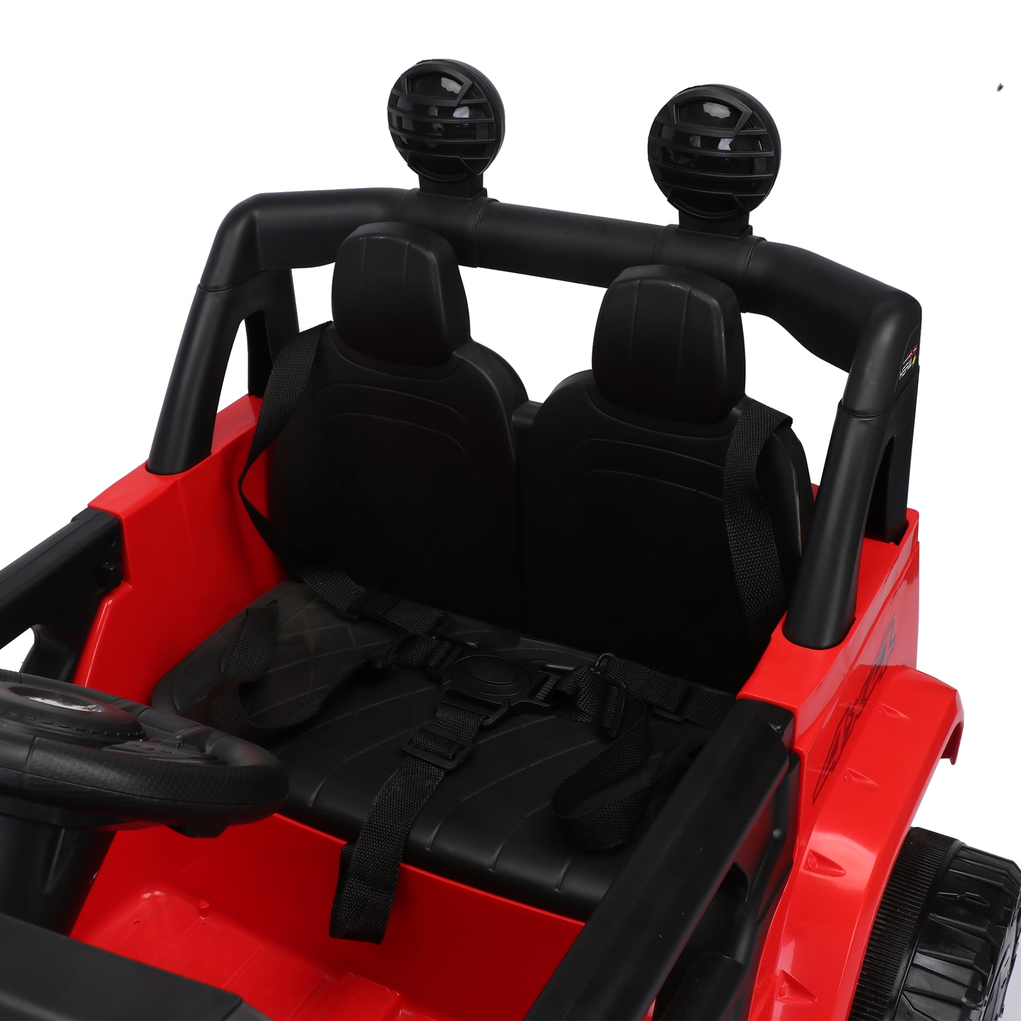 Resenkos 12v Battery-Powered Toy Truck for Kid, Kids Ride On Truck Electric Vehicle with Parents Remote Control, Three Speed Adjustable, Red Resenkos 12v Battery-Powered Toy Truck for Kid, Kids Ride On Truck Electric Vehicle with Parents Remote Control, Three Speed Adjustable, Red